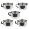 CQJRGF Wholesale 5pcs Men Grooming Shaving Bowls Bowl with Handle Stainless Steel view 3