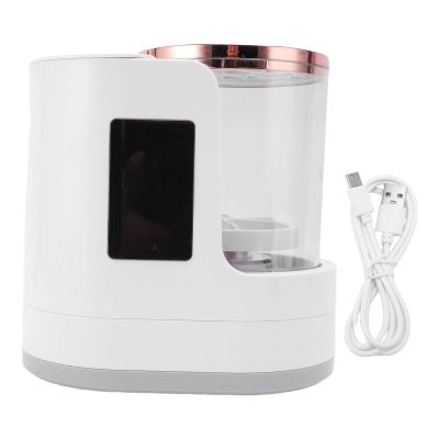 Automatic Spinning Cosmetic Brush Clease,Automatic Makeup Brush Cleaner and Dryer Machine for All Size Beauty Makeup Brush Set