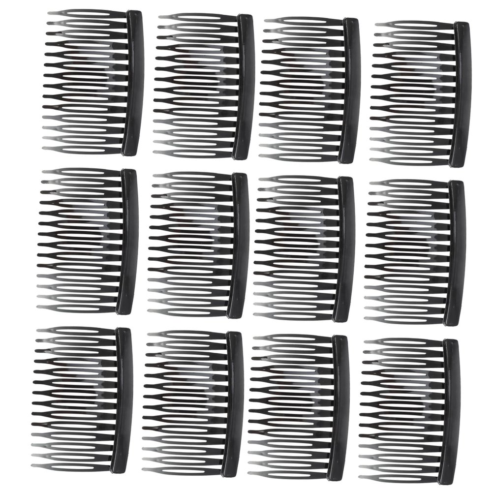 ARTSEWPLY 50pcs Simple Side Combs Plastic Hair Combs Teeth for Thick Curly Hair Design for Girls and Women Gentle Scalp Massage and Accessories