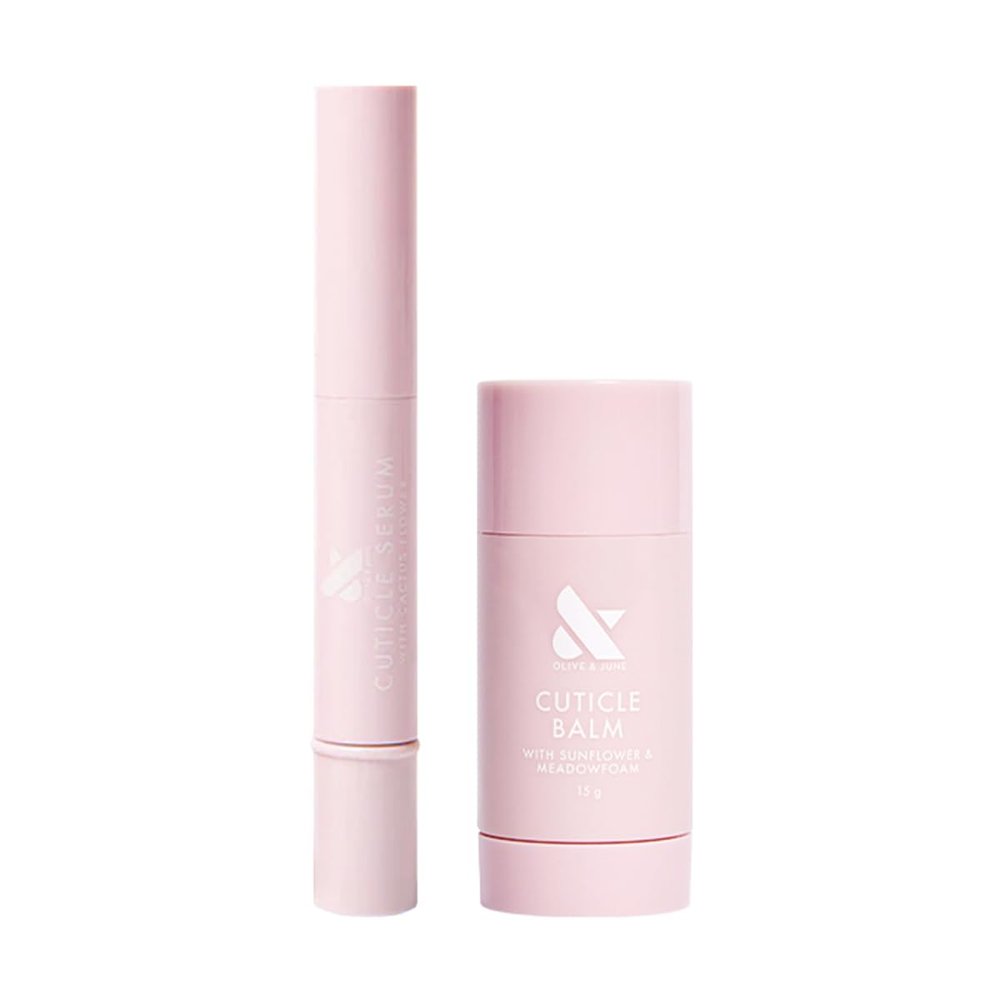 Olive & June Cuticle Hydration Set, Serum and Balm Duo