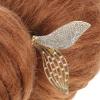 DECORNIJIA Rhinestone Pearl Mermaid Hair Bun Maker Elegant Lazy Curler Accessories for Women Easy-to-Use Hair Styling Tool view 2