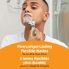 BIC Flex 5 Sensitive Mens Refillable 5-Blade Razors, 1 Handle, 7 Refills view 2