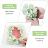 2 PCS Loofah Washcloth, 2 in 1 Bar Soap Loofah Pouch with Drawstring, Exfoliating Mesh Shower Ball for Face & Body Cleansing for Smooth Skin view 4