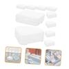ARTSEWPLY 10pcs Makeup Sponge Storage Box Portable Makeup Sponge Holder for Travel Includes Triangular and Square Puff Cases for Clean and Convenient Storage view 4