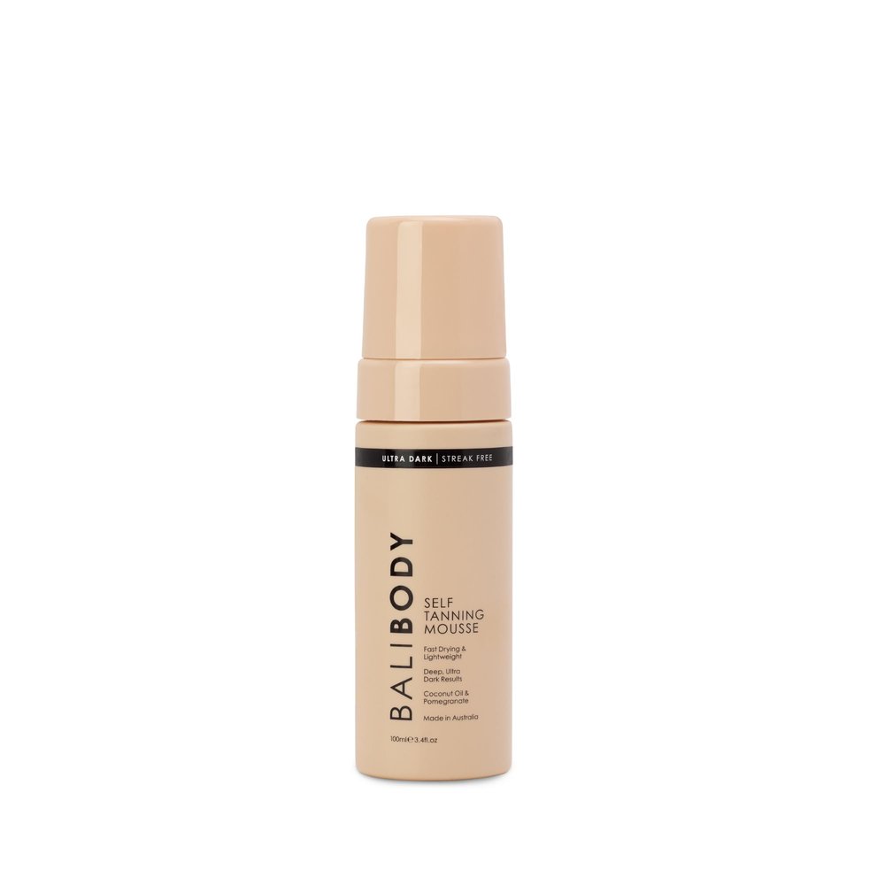 Bali Body Ultra Dark Self Tanner Mousse | Premium Sunless, Tanning Foam | Natural Green-Based Self Tan | Instant Bronze Fake Tan for All Skin Types, Vegan & Cruelty Free (100ml/3.4 fl oz)