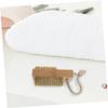 ASAKKURA 2pcs Ergonomic Wood Fingernail Cleaning Brushes Soft Bristles for Gentle Nail Care for Manicure and Grooming Compact Design for Travel and Home Use view 3