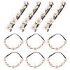 DECORNIJIA 10pcs Daisy Headband Flower Hair Wreath for Women Bridal Hair Party Decorations Headbands for Girls view 1