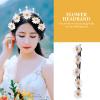 DECORNIJIA 10pcs Daisy Headband Flower Hair Wreath for Women Bridal Hair Party Decorations Headbands for Girls view 3