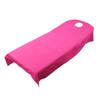 Cover Sheet for Massage Table Designed for SPA Use with Hole, Rose Red view 1