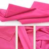 Cover Sheet for Massage Table Designed for SPA Use with Hole, Rose Red view 2