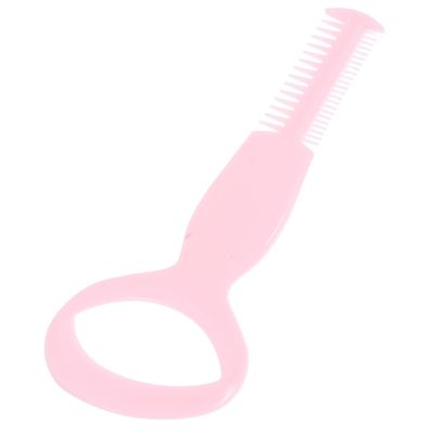 DEARMAMY Multi-Purpose Plastic Mascara Applicator Guard Tool for Eyelash and Eyebrow Grooming Two-Sided Comb Design Random Color Essential Eye Makeup Tool