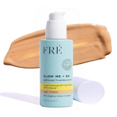 FR GLOW ME+ SPF 50 | Tinted Mineral Facial Sunscreen | Light-Medium Tone