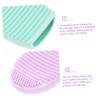 DEARMAMY 6pcs Makeup Brush Cleaning Mat Beauty Brush Cleaning Pad for Home Salon view 2