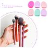 DEARMAMY 6pcs Makeup Brush Cleaning Mat Beauty Brush Cleaning Pad for Home Salon view 4