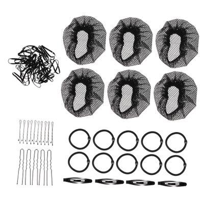 PENIKOKO 1set Invisible Elastic Mesh Hair Bun Maker with Hair Nets Bands Comfortable Breathable for Dance Cooking Weddings Skating More Non-deforming Accessories