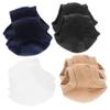 Baluue 4pairs Moisturizing Heel Socks Toeless Comfortable Gel Socks for Dry Cracked Feet Protective and Hydrating Heel Covers White Skin Color Black Blue view 1