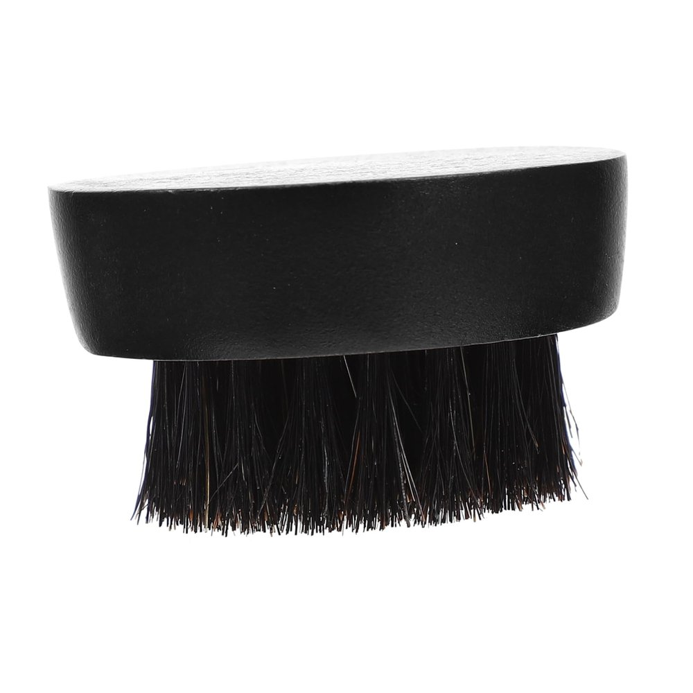 Beaupretty Practical Salon Beard Brush with Handle Boar Bristle Grooming Tool for Beard Care Comfortable Grip for Barbershop and Salon Use Reduces Itch and Promotes Growth
