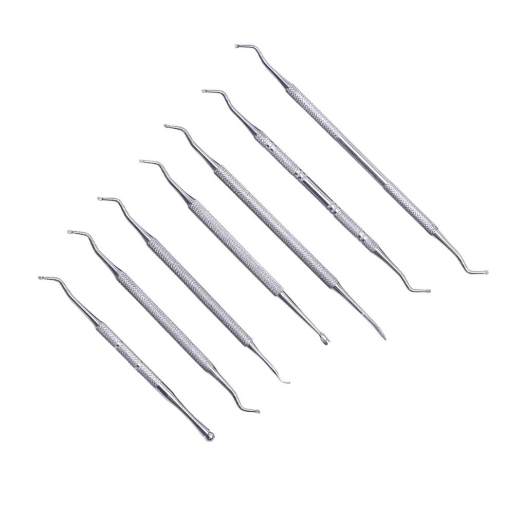 Baluue Professional Manicure Stainless Steel Nail Tools Cuticle Pusher Nail Care Kit