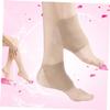 Baluue Moisturizing Heel Gel Socks for Women Anti-Dryness Breathable Foot Sleeves Pain Relief for Cracked Heels for Daily Use with Moisturizers Skin Color view 3