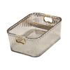Acrylic Makeup Storage Bin Jewelry Organizer Built in Handles 23.3x15.7x8.8cm Storage Basket Versatile for Kitchen Accessory, Clear view 1
