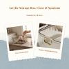 Acrylic Makeup Storage Bin Jewelry Organizer Built in Handles 23.3x15.7x8.8cm Storage Basket Versatile for Kitchen Accessory, Clear view 3