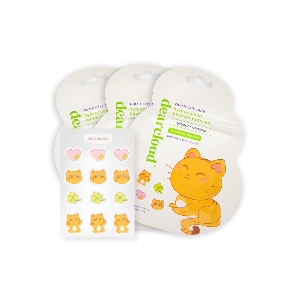 dearcloud Hydrocolloid Patches 36ct Niacinamide (Purrfectly Pure)
