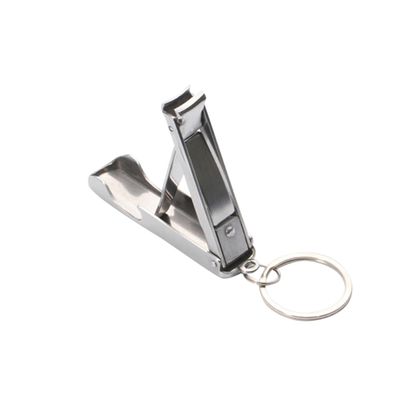 Baluue Folding Nail Clipper with Key Stainless Steel Manicure Tool Compact Design for Easy Use Ergonomic Durable for Travel and Everyday Grooming
