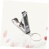 Baluue Folding Nail Clipper with Key Stainless Steel Manicure Tool Compact Design for Easy Use Ergonomic Durable for Travel and Everyday Grooming view 3