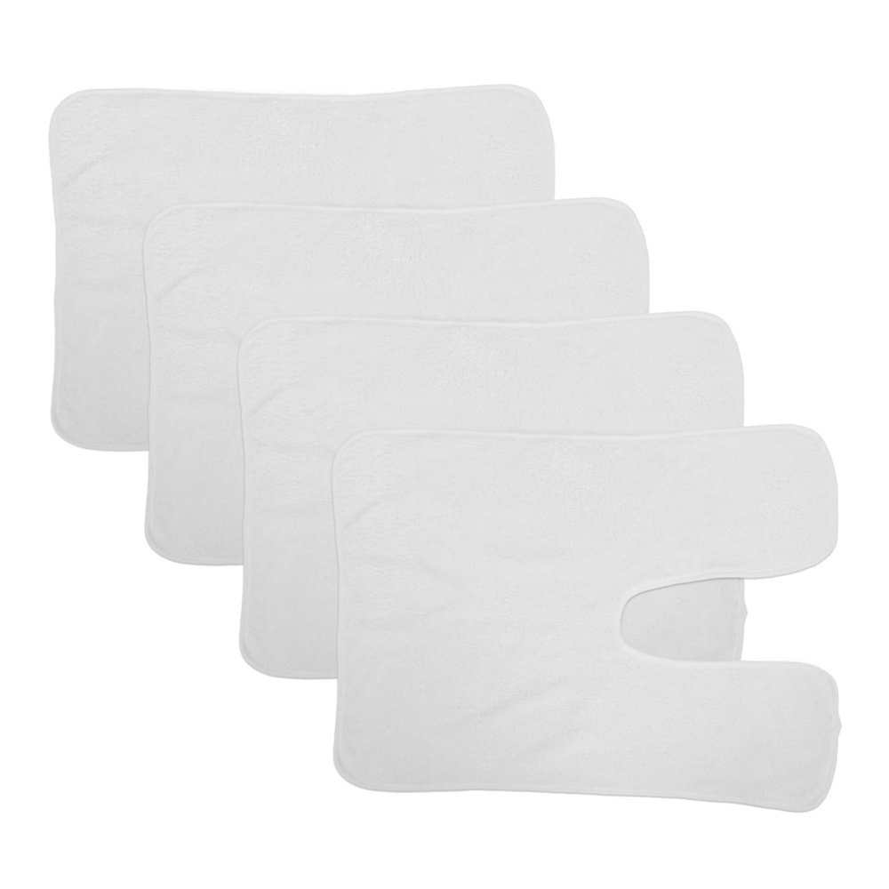 Beaupretty 4pcs Split Design Facial Towels Soft Spa Beauty Towels for Face Hand Cleaning