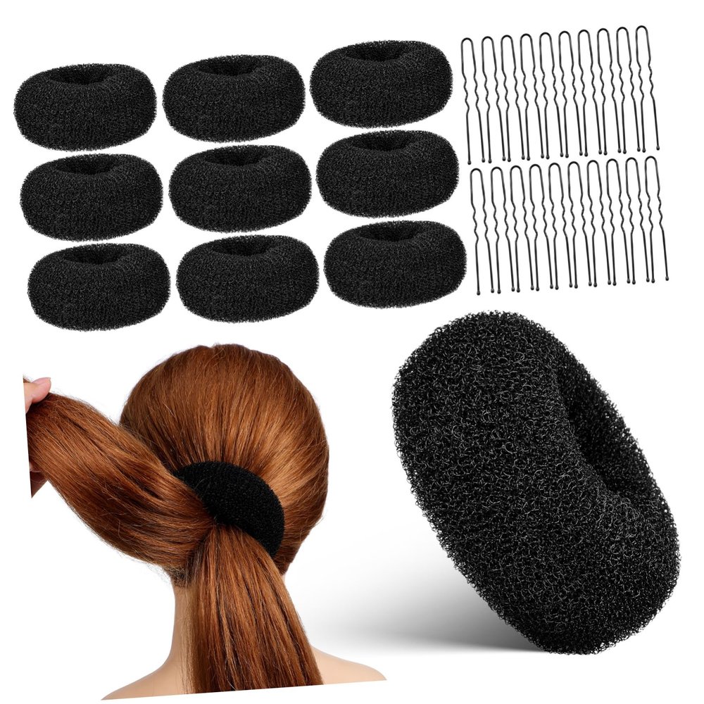 Beaupretty 1set Donut Bun Maker for Easy Updos Compact Hair Bun Shaper Donut Styles Shaped Clips for Women and Boys and Girls Versatile Hair Accessories