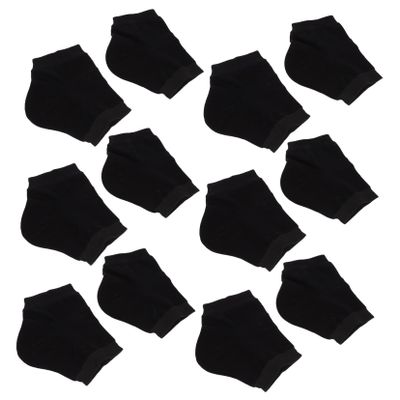 Baluue 10 Pairs of Silicone Heel Socks for Cracked Heels Breathable Elastic Foot Sleeves Portable Toeless Design for Comfortable Support for Daily Use