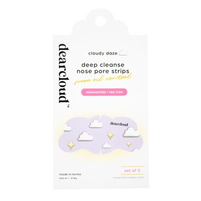 dearcloud Deep Cleanse Nose Pore Strip  Oil Control & Clarifying Skincare  Korean Skincare  Cloudy Daze (5 Pack)