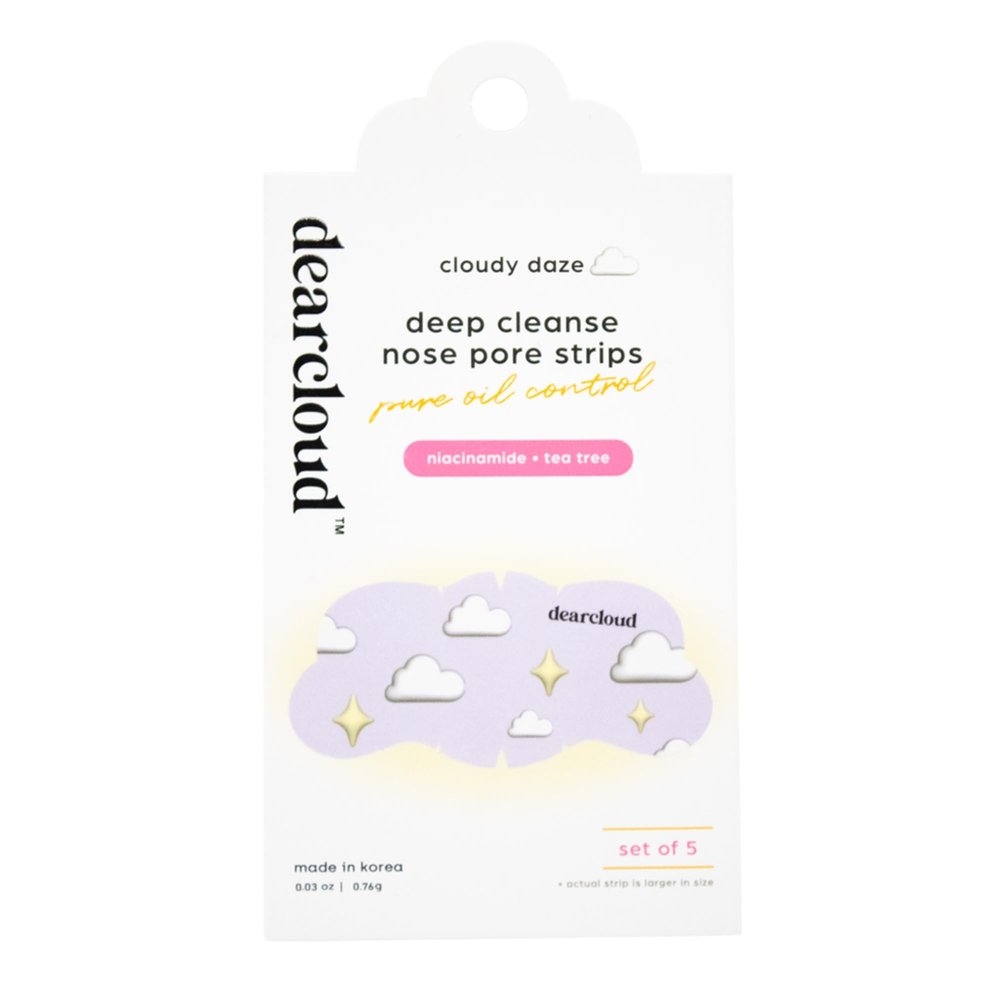 dearcloud Deep Cleanse Nose Pore Strip  Oil Control & Clarifying Skincare  Korean Skincare  Cloudy Daze (5 Pack)