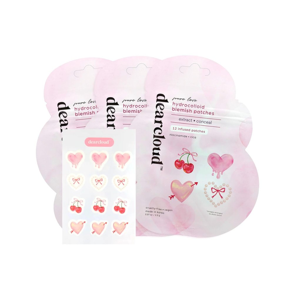 dearcloud Hydrocolloid Patches 36ct Niacinamide & Cica (Pure Love)