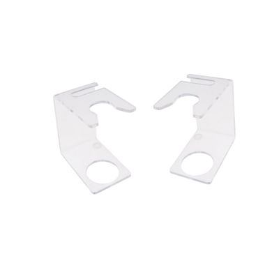 CALLARON 2Pcs Transparent Brush Base Portable Mane Brush Rack for Men Minimalist Design for Home and Professional Use Drip Dry Holder