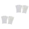 Baluue 3pairs Gel Toe Socks for Women Five Toe Foot Care Supplies Moisturizing Comfort view 1