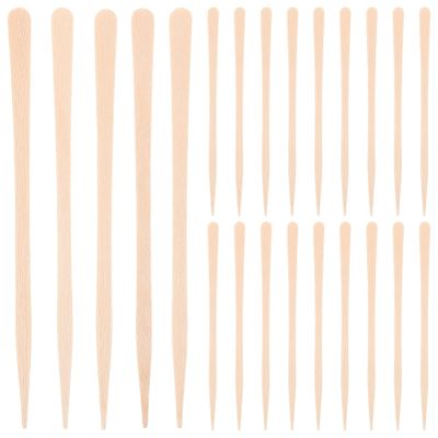PENIKOKO 100pcs Waxing Applicators for Body Hair Removal Irregular Wooden Sticks Painless Wax Sticks for Women for Personal Care Travel-Friendly