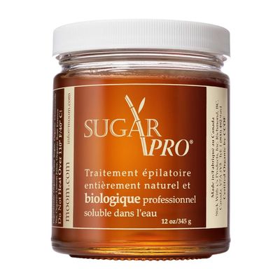 MOOM Sugar Pro - Organic Sugar Wax Hair Removal, Personal & Professional for Men & Women, Body, Armpit, Face, Bikini Leg 100% Natural & Washable Sugaring Wax 12 oz (Strips/Sticks NOT Included)