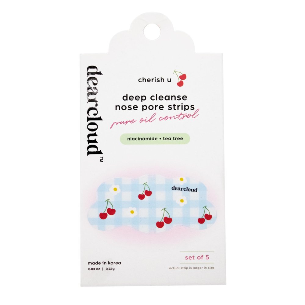 dearcloud Deep Cleanse Nose Pore Strip  Oil Control & Clarifying Skincare  Korean Skincare  Cherish U (5 Pack)