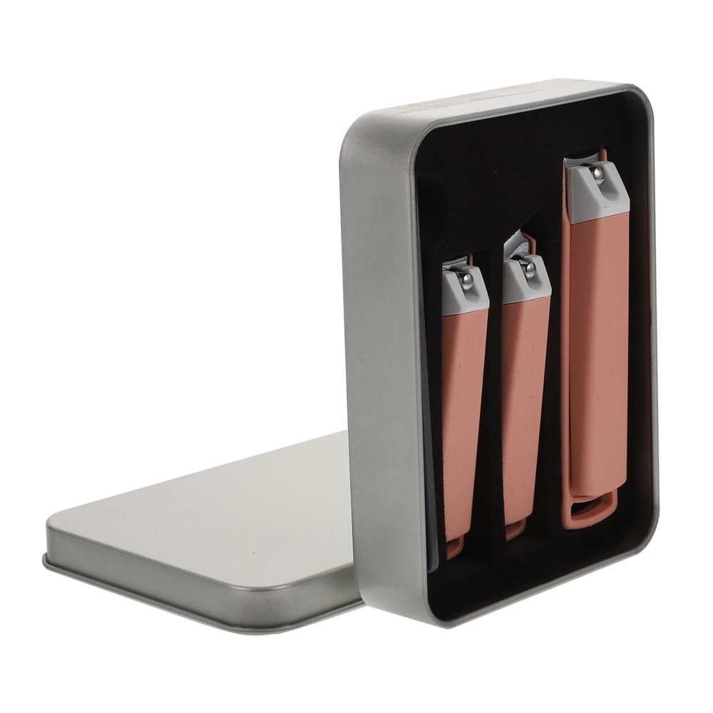 Baluue 1set Portable Carbon Steel Nail Clipper Precision Nail Trimming Tool for Fingernails Toenails Lightweight Manicure Pedicure Kit for Home Travel Use