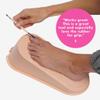 Olive & June Cuticle Pusher for Pedicures | Dual-Ended Stainless Steel Cuticle Tool for Toes | Gently Pushes Back Cuticles & Cleans Up Nail Edges | Rubberized Grip for Control view 4