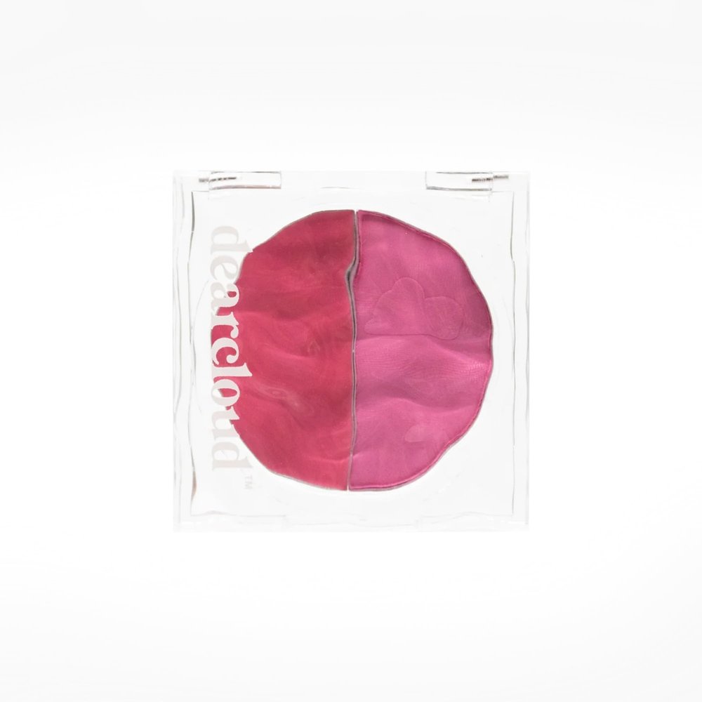 dearcloud Dewy Hydration Watercolor Blush Duo  liquid blush for cheeks with niacinamide and aloe vera  Korean beauty makeup  Bubble (.35 oz)