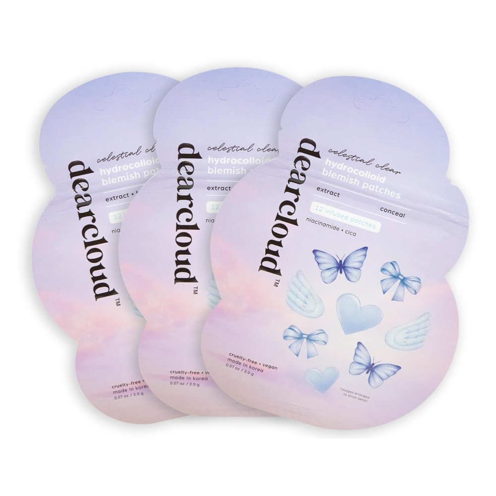 dearcloud Hydrocolloid Patches 36ct Niacinamide & Cica (Celestial Clear)