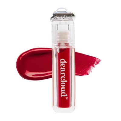 dearcloud Color Crush Lip Tint  Lip Gloss for Women  Tinted Lip Balm with Squalane  Cherry (0.13 oz)