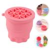 WOFASHPURET Makeup Brush Bowl Silicone Brush Washing Tool for Cleaning and Storage Compact Design for Easy Use Travel view 2