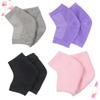 CALLARON 4 Pairs Anti-Cracking Heel Socks Ankle Socks Breathable Socks Moisturizing Gel Socks Unisex Socks view 4