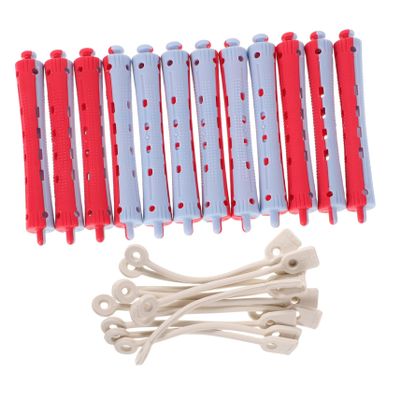 Beavorty 12pcs Cold Wave Perm Rods for Long Hair Plastic Styling Hair Curlers for Suitable for