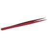 Craft Tweezers, Accuracy Tweezer Portable Stable Fine Point Long Pointed for Crafts, Soldering, Welding, and Jewelry Making Industrial (Red) view 1