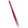 Craft Tweezers, Accuracy Tweezer Portable Stable Fine Point Long Pointed for Crafts, Soldering, Welding, and Jewelry Making Industrial (Red) view 2