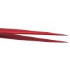 Craft Tweezers, Accuracy Tweezer Portable Stable Fine Point Long Pointed for Crafts, Soldering, Welding, and Jewelry Making Industrial (Red) view 4